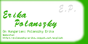 erika polanszky business card